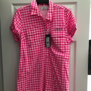 Vineyard Vines Gingham Harbor Dress Size 16